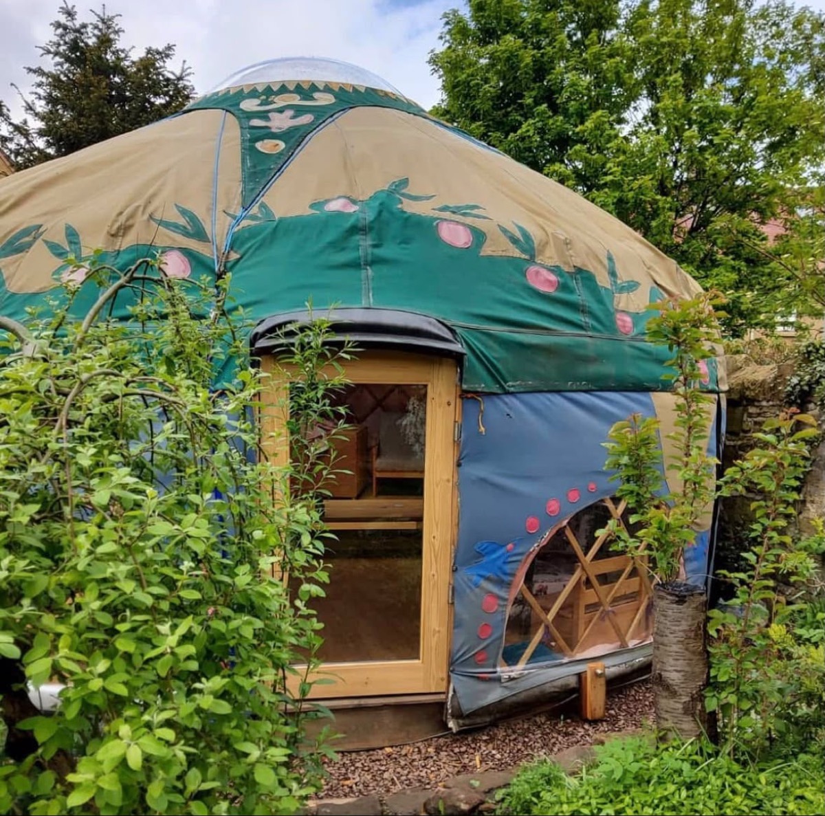 Our yurt outside